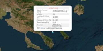 Σεισμός 3,8 Ρίχτερ στο Άγιον Όρος