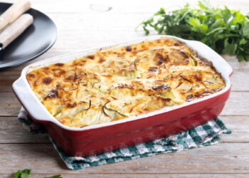 Συνταγή για απολαυστικό ογκρατέν ψαριού με πέστο