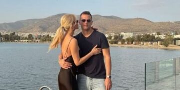 Κατερίνα Καινούργιου: Στο πλευρό του Παναγιώτη Κουτσουμπή για τα 36α του γενέθλια