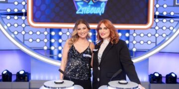 Ο Θάνος Κιούσης υποδέχεται την Δέσποινα Καμπούρη και την Εβελίνα Νικόλιζα