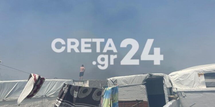 Νέα φωτιά στον καταυλισμό των Ρομά
