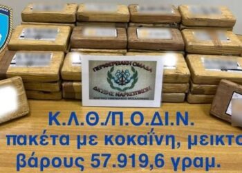 Θεσσαλονίκη: Φορτίο με 57 κιλά κοκαΐνη μέσα σε μπανάνες κατασχέθηκε στο λιμάνι