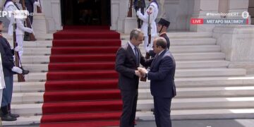 Η συνάντηση του Κυριάκου Μητσοτάκη με τον Φατάχ Αλ Σίσι