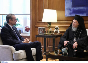 Συνάντηση Μητσοτάκη με τον Οικουμενικό Πατριάρχη Βαρθολομαίο την Πέμπτη