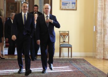 Συνάντηση Μητσοτάκη – Τασούλα στο Προεδρικό Μέγαρο