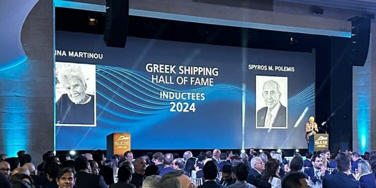 Η Αθηνά Μαρτίνου και ο Σπύρος Πολέμης στο Πάνθεον της ελληνικής ναυτιλίας