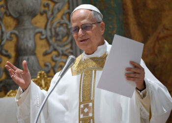 The Vatican has begun the enthronement ceremony of Pope Leo XIV amid strict security measures