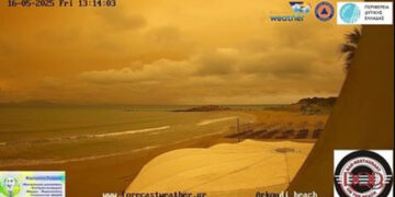 Απόκοσμο σκηνικό στην Ηλεία από την αφρικανική σκόνη – Δείτε εικόνες