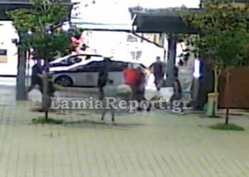 Λαμία: Άγρια συμπλοκή στο κέντρο της πόλης – Τον χτύπησε στο κεφάλι με σίδερο