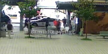 Λαμία: Άγρια συμπλοκή στο κέντρο της πόλης – Τον χτύπησε στο κεφάλι με σίδερο