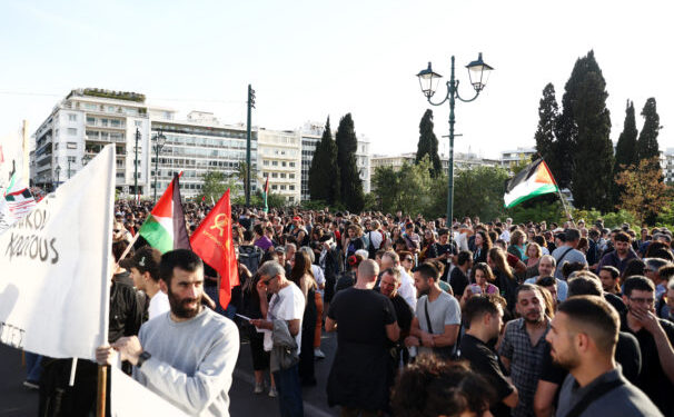 Συγκέντρωση διαμαρτυρίας στο Σύνταγμα για την Παλαιστίνη