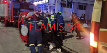 Σοβαρό τροχαίο στην Πάτρα – Ο οδηγός ήταν εγκλωβισμένος για ώρα κάτω από το αυτοκίνητό του