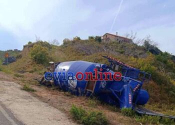 Εύβοια: Σοβαρό τροχαίο με μπετονιέρα