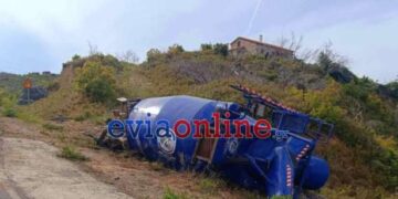 Εύβοια: Σοβαρό τροχαίο με μπετονιέρα