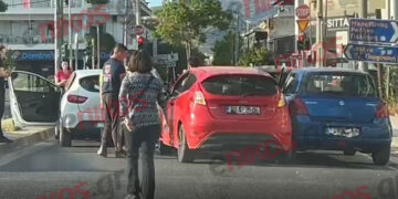 Καραμπόλα 5 οχημάτων στη λεωφόρο Μαραθώνος – Προβλήματα στην κυκλοφορία