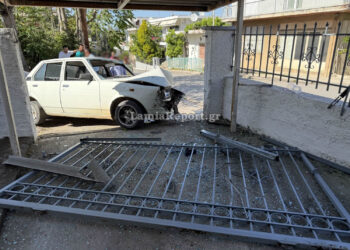 Θήβα: Μεθυσμένος οδηγός «καρφώθηκε» σε μαντρότοιχο – Στο αυτοκίνητο ήταν τα παιδιά του που τραυματίστηκαν