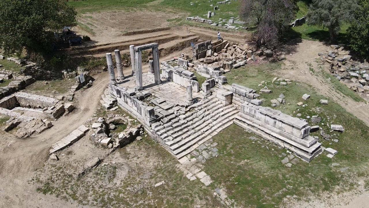 Λήψη του ιερού της Εκάτης στη Λάγινα, 12 Μαΐου, 2025. Φωτογραφία: ΑΑ