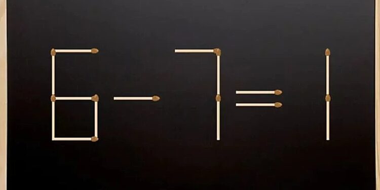 Μπορείτε να διορθώσετε την ισότητα προσθέτοντας μόλις 1 σπίρτο σε 13 δευτερόλεπτα;