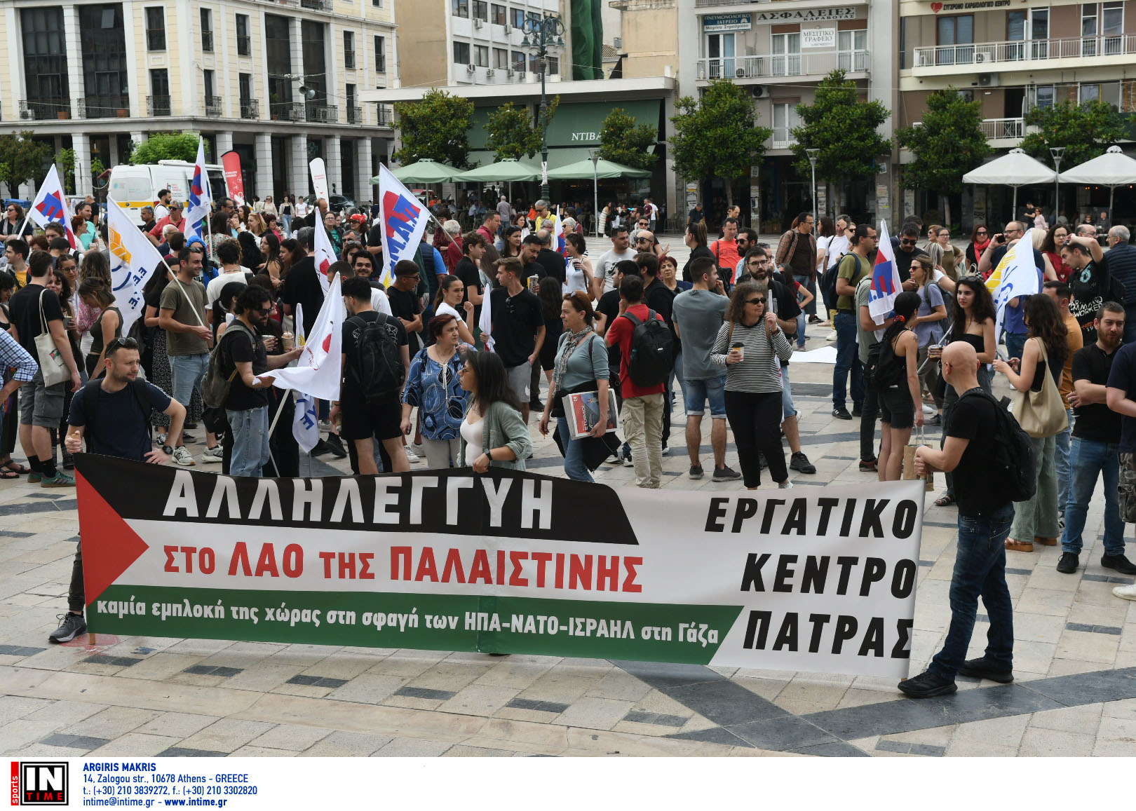 Πάτρα, πορεία, Παλαιστίνη