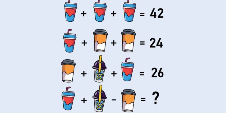 Mπορείτε να κάνετε γρήγορα τις πράξεις και να βρείτε τον αριθμό που λείπει σε 13 δευτερόλεπτα;