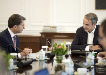 Συνάντηση Μητσοτάκη με τον Εκτελεστικό Αντιπρόεδρο και CCO της Microsoft, Judson Althoff