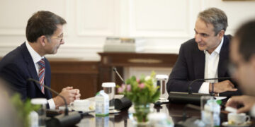 Συνάντηση Μητσοτάκη με τον Εκτελεστικό Αντιπρόεδρο και CCO της Microsoft, Judson Althoff