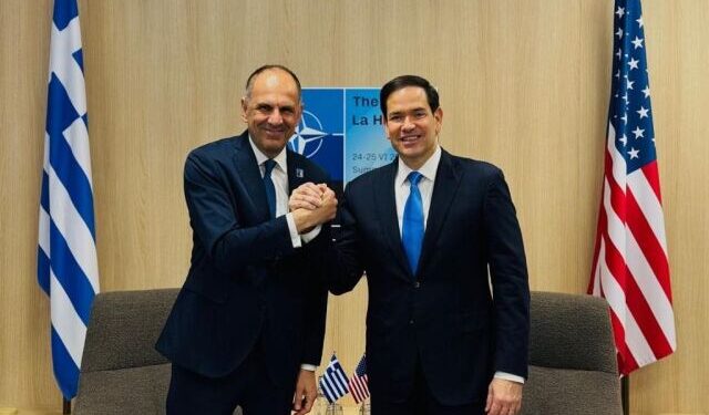 Meeting between Gerapetritis and Rubio on the sidelines of the NATO Summit – What they discussed