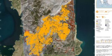 Σε ύφεση η φωτιά στη Χίο: Στάχτη πάνω από 40.000 στρέμματα