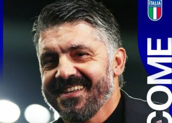 Ο Γκατούζο στον πάγκο της Εθνικής Ιταλίας