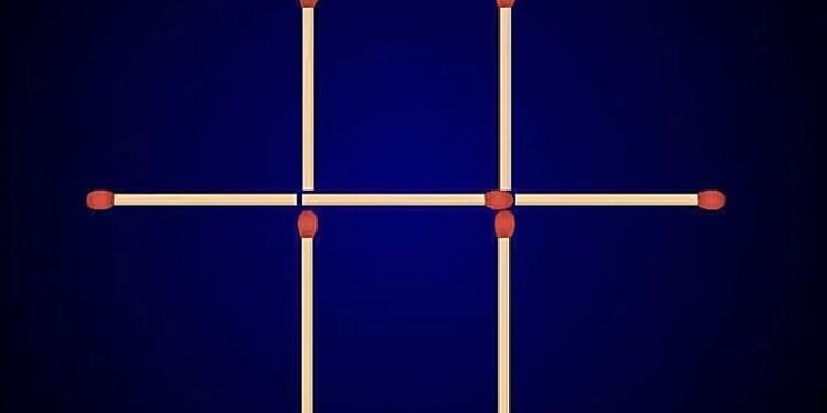 Mπορείτε να δημιουργήσετε 2 τετράγωνα μετακινώντας μόνο 2 σπίρτα; Έχετε 30 δευτερόλεπτα