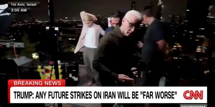 Ισραήλ: Συνεργείο του CNN διέκοψε την ζωντανή μετάδοση λόγω πυραυλικής απειλής