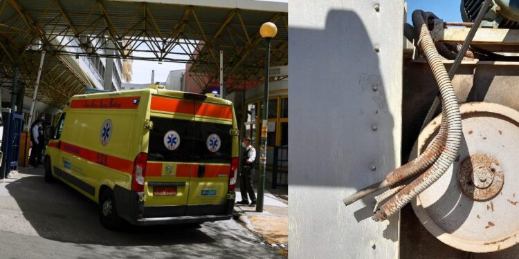 Φωτογραφίες από την δολιοφθορά στο νοσοκομείο «Ευαγγελισμός»