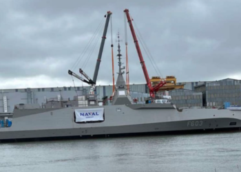 Launch ceremony of the frigate “Formion” today – Dendias in France