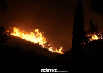 Φωτιά στη Χίο: Κάηκε σπίτι στον Άγιο Μάρκο