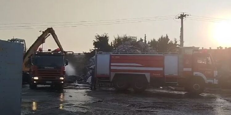 Θεσσαλονίκη: Φωτιά σε εταιρεία ανακύκλωσης μετάλλων στα Διαβατά