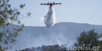 Υπό μερικό έλεγχο η φωτιά – «Πιθανότατα πρόκειται για εμπρησμό» υποστηρίζει ο πρόεδρος της κοινότητας Παλαιοκήπου