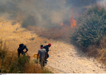Φωτιά στην Χίο: «Δύσκολη η κατάσταση