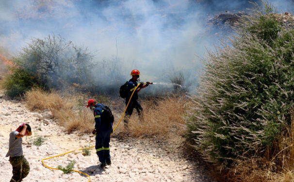 Φωτιά στην Χίο: Νέο μήνυμα 112