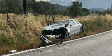 Τροχαίο στην Εθνική Οδό Τρικάλων-Ιωαννίνων – Ένας νεκρός, τραυματίστηκαν δύο παιδιά