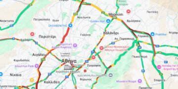 LIVE η κίνηση: Στο «κόκκινο» οι δρόμοι της Αττικής