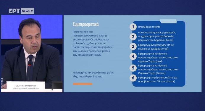 ΑΠΕΥΘΕΙΑΣ – Η συνέντευξη Τύπου Παπαστεργίου – Χρυσοχοΐδη για τον Προσωπικό Αριθμό