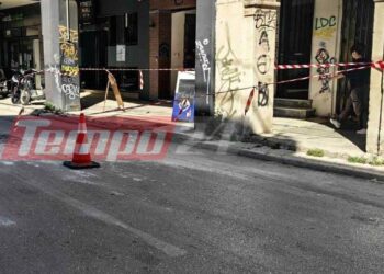 Νέο περιστατικό με πτώση σοβάδων από μπαλκόνι στο κέντρο της πόλης