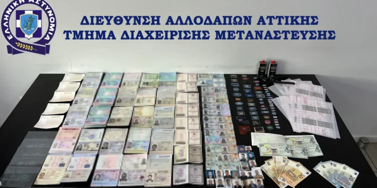 Στο φως εργαστήριο κατάρτισης πλαστών ταξιδιωτικών εγγράφων και χαρτονομισμάτων