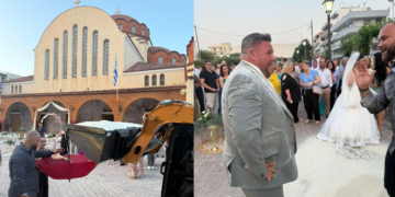 Χαμός σε γάμο στο Κιάτο: Έριξαν με… φορτωτή 550 κιλά ρύζι σε νεόνυμφους