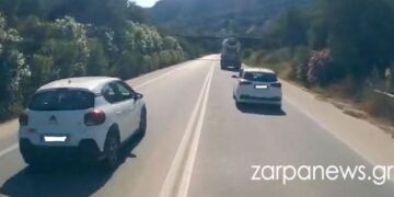 Βίντεο: Επικίνδυνη προσπέραση στον ΒΟΑΚ