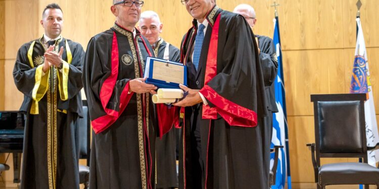 Γκ. Χαρδούβελης: Επίτιμος διδάκτορας του Πανεπιστημίου Μακεδονίας