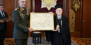 Φαιδρές οι διαμαρτυρίες της Τουρκίας για τον χάρτη που επιδόθηκε στον Πατριάρχη Βαρθολομαίο