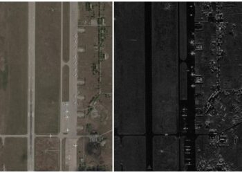 Δορυφορικές εικόνες αποτυπώνουν το μέγεθος των ζημιών σε ρωσικά αεροσκάφη μετά την ουκρανική επιδρομή με drones