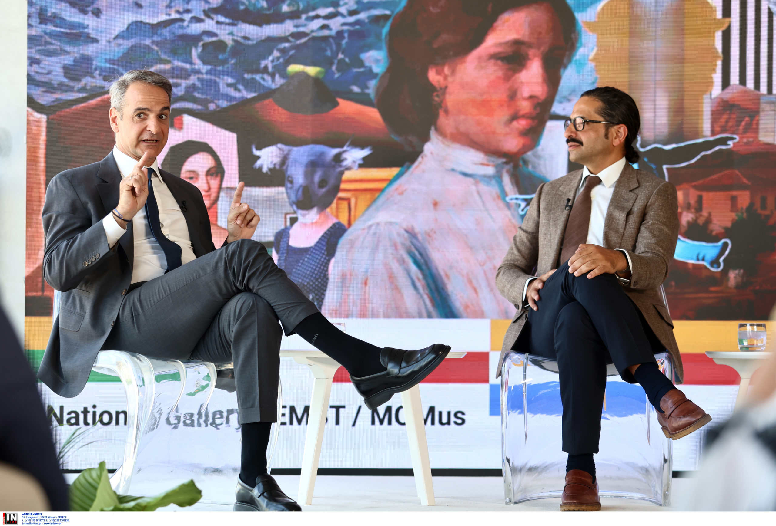 Mitsotakis at the 'Greek Art Now' presentation