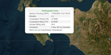 Νέα σεισμική δόνηση στην Ζάκυνθο 